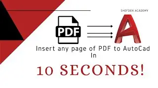 How to Insert PDF to AutoCad in 10 seconds by Copying and Pasting