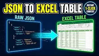 How to Convert JSON to Excel Table in Seconds using AI