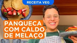 PANQUECA VEGANA COM CALDO DE MELAÇO | RECEITA VEG