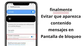 Cómo ocultar el contenido de mensajes, notificaciones y alertas en la pantalla de bloqueo del teléfo