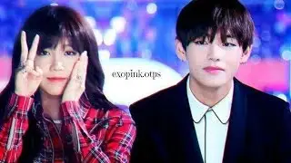 BTS V (Kim Taehyung) and Apink Jung Eunji moments 2015
