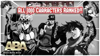 WHOS THE BEST JoJo Character? | ABA JoJo Tierlist
