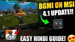 BGMI 4.1 Play on PC | MSI App Player Pie64 bit | Ultra + HDR 120Fps | New Update 