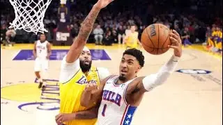 Lebron James gets carried by Anthony Davis to win over lowly Sixers!? #nba #basketball