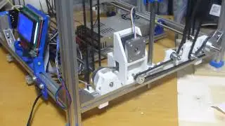 CoreXY 3DプリンタZ軸をベルトドライブ化35(動滑車採用)。Belt Drived Z Axis with CoreXY 3D Printer 35(adopts Movable Pully)
