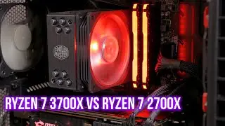 Ryzen 7 3700x vs Ryzen 7 2700x - Замена боксового кулера amd на башенный Cooler Master Hyper 212