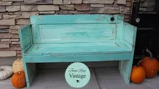 How to build a bench out of an old Door | DIY Bench | Jami Ray Vintage