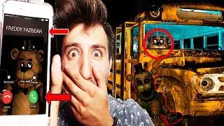 (FNAF IS REAL?!) CALLING FREDDY FAZBEAR ON FACETIME AT 3 AM | FREDDY CAME AFTER US ON THE SCHOOL BUS