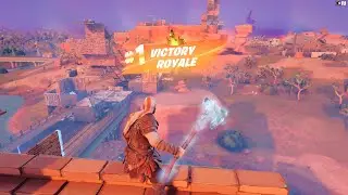 KRATOS+LEVIATHAN AXE IN FORTNITE Chapter 3 Season 2 Solo Full Gameplay 