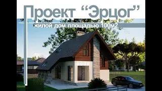 Проект Эрцог.   Двухэтажный дом площадью 100м2