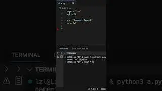 f'{variable=}' in Python????? #python #pythonprogramming #pythontutorial #coding