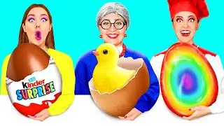 Eu vs Minha Vó No Desafio De Culinária | Incríveis Hacks de Culinária por RaPaPa Challenge