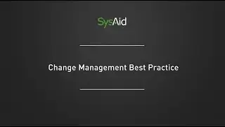 Stuart Rance's ITSM Tip #12:  Change Management Best Practices
