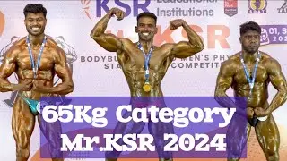 65Kg Category Mr.KSR 2024 State Level Bodybuilding Competition ​⁠