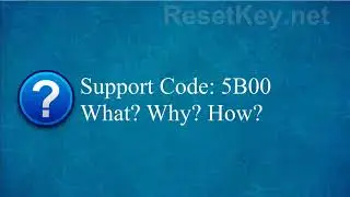 Reset Canon G3500 Support Code 5B00 Error - Leds light Flashing 7 Times