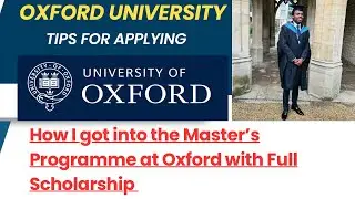 How I Actually Got into Oxford University Master's Programme