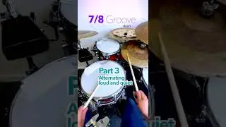 7/8 GROOVE DRUM LESSON #drumkit #musician #oddtimesignature