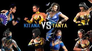 Evolution of Tanya VS Kitana MK4-MK1 | 2K 60FPS