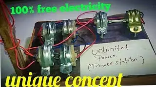Home made Free energy generator/ most satisfying video / free energy light bulb
