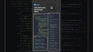 CSS Awesome Hamburger Menu #htmlcss #csstricks #coding #programming #codingbuddy