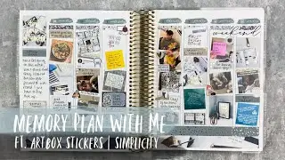 MEMORY PLAN WITH ME | ft. artbox stickers | erin condren vertical