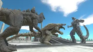[Animal Revolt battle Simulator] Zilla and Anguirus VS Mechagodzilla