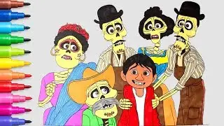 Coco movie Pixar Disney - Coloring Pages | Coloring Books for Kids | Rainbow TV