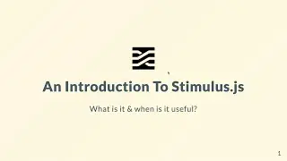 An Introduction To Stimulus.js #StimulusJS