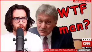 HasanAbi Reacts to Peskov kremlin spokesperson get rid of entire Russia | CNN