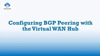Configuring BGP Peering with the Virtual WAN Hub (Preview Feature)