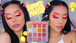 MAKEUP MONDAY | PINK LEMONADE SUMMER MAKEUP TUTORIAL | BH COSMETICS | DRUGSTORE MAKEUP   ohmglashes