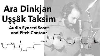 Ara Dinkjan Ussak Taksim Audio Synced score and Pitch Contour