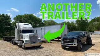 PICKING UP MY FIRST SEMI TRAILER THAT HOTSHOT TRUCKING PAID FOR!