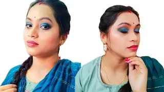 ||Panjabi girl makeup look||{Hindi} step by step glam makeup tutorial 💄