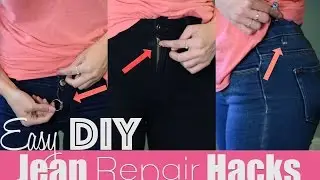 Easy DIY Jean Repair Hacks | How To Revive Your Jeans!