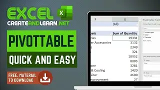 Excel PIVOTTABLE- Quick and Easy (Free Download)