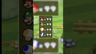 What happens if EVERYONE gets MAX lives #mariobros #secret #shorts