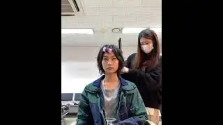 오징어게임 강새벽 분장하는 정호연