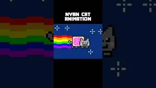 Nyan Cat Animation made in Geometry Dash 2.2 