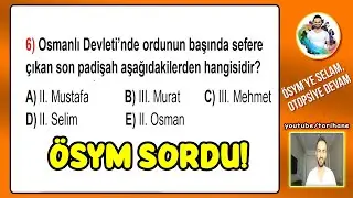 6) Osmanlı Devleti Duraklama Dönemi Soru Çözümü - KPSS Tarih 2024