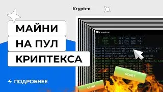 Запустили Криптекс Пул! Майни на пул и получай крипту на свой кошелёк!