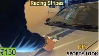 DIY CAR MODIFICATION I How To Apply Racing Stripes On Your Car I AltoK10 I Sahil VloGS I