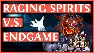 Path of Exile: Summon Raging Spirits (SRS) Build Vs Endgame Bosses (PoE 3.8 2019)