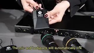 How to use D Debra Audio AU800 Pro UHF 8 Channel Wireless Microphone System