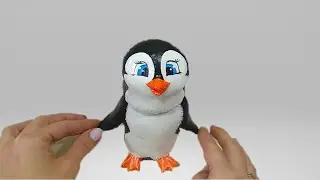Пингвин🐧♥️ из солёного теста своими руками.Как сделать пингвина.Мастер-класс.DIY.