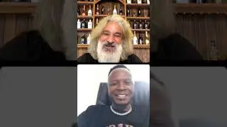king Tee Dee  being interviewed by the CEO and creater/owner of the champagne BELAIRE.  🍾