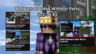 [FWR] Bedwars 4v4v4v4 Win Without Party in 2:06.41