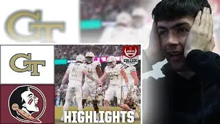 BRITS React to #10 Florida State vs Georgia Tech (AMAZING!) | College Football Week 0