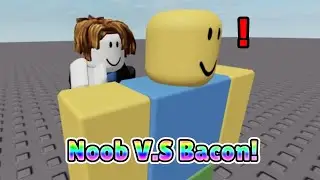 Noob V.S Bacon Hair! | Short Roblox Animation!