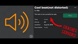 This ROBLOX audio crashes servers...